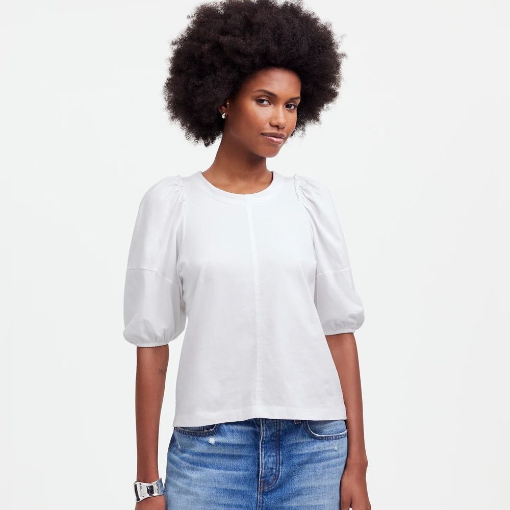 66- nt331 sz m madewell Puff-Sleeve Tee